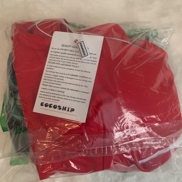 COCOSHIP Women's 14 Retro Floral High Waisted Bikini Tie Front Ruffle Swimsuit - Picture 5 of 5